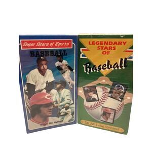 Two Factory Sealed VHS Super Stars of Baseball and Legendary Stars of Baseball